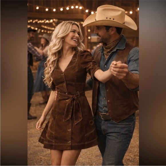 Anthropologie Dresses & Skirts - 🎉RARE 🎉🌟LAST ONE🌟Anthropologie NWT Love The Label Ines Denim
Mini Dress size L.